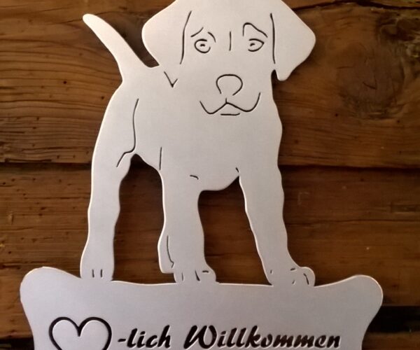 Türschild Hund